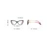 Melrose Cat Eye Reading Glasses Anti Blue Light Reader Anti Eyestrain&UV (2pcs clear&amber, 2.5, multiplier_x) view 2