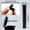 EKIND 116MM Tubes Squeeze Pop Tops Storage Waterproof Airtight Smell Proof Odor Sealing Container BPA FreeBlack, 16Pcs view 2