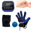 ZKES Finger and hand function rehabilitation trainer robots rehab gloves recovery exercise equipment for cerebral palsy arthritis stroke hemiplegia patient (XL, Right Hand) view 1