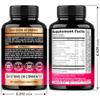 Vitamin B Complex for Men & Women - Riboflavin B2, B12, B1, B3, B5, B6, B7, B8, B9 | Vitamin C, Choline, Inositol - B-Complex Supplement - Energy, Brain & Heart Support - Made in USA, 60 Vegan Caps view 2