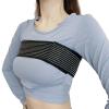 Breast Implant Stabilizer Band, Elastic Chest Compression Band Breast Augmentation Reduction Strap Bandage, Chest Support Strap Wrap Bandage for Fitness Exercise Running Sports Bra Alternative (Black) view 1