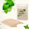 600 Pcs Bulk Mint Toothpicks Wood Toothpicks Mint Flavored Toothpicks with 6 Clear Plastic Boxes for Kitchen Appetizers Fruit Tray Essential Teeth Dental Care view 4