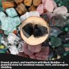 1.1lb Bulk Raw Obsidian Stone Rough Crystal-Natural Obsidian Raw Stones Crystal for Tumbling, Cabbing, Fountain Rocks, Decoration,Polishing, Wire Wrapping, Wicca & Reiki Crystal Healing view 3