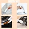 2 Pack Mini Brush and Dustpan Set Conveniently Dust Clean Portable Multi-Functional Cleaning Tools for Key Board Table (Black&Gray) view 4