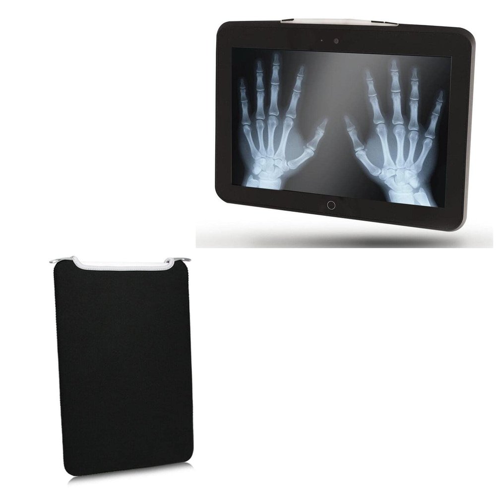 BoxWave Case Compatible with Onyx Healthcare MD101 - SlipSuit, Soft Slim Neoprene Pouch Protective Case Cover - Jet Black