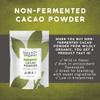 Wildly Organic Non-Fermented Cacao Powder 16 Oz, 1 lb Bag - Organic, Non-Alkalized, High in Antioxidants, Minimally Processed, Raw, Non-GMO, Kosher, Vegan, Premium Mild Chocolate Flavor - Perfect for Smoothies, Yogurt, Oatment, Baking, & Hot Cocoa view 3