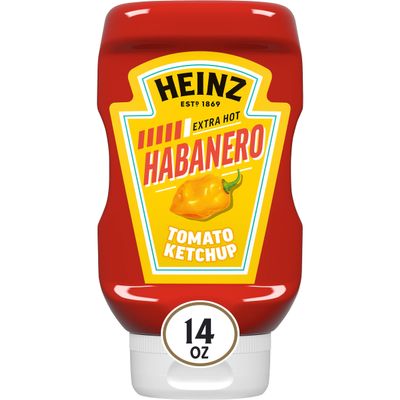 Heinz Tomato Ketchup Blended with Habanero, 14 oz Squeeze Bottle