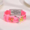 Personalized Medical ID Bracelet - Silicone ID Wristband with Medical Alert Badge for Women Kids Cute in Case of Emergency Bracelets(5.1''-6.5'') view 3