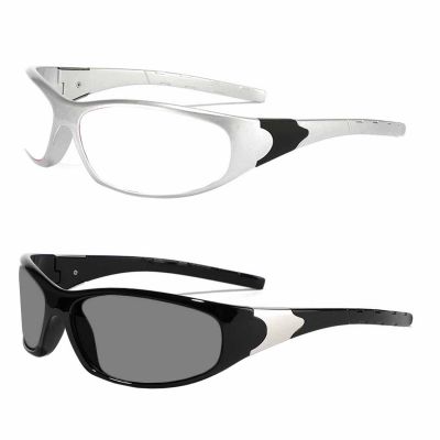 2pcs Photochromic full lens Reading Glasses for Men Women Square Sports Transition Sunglasses Readers (2PCS-black&white, 1.5, multiplier_x)