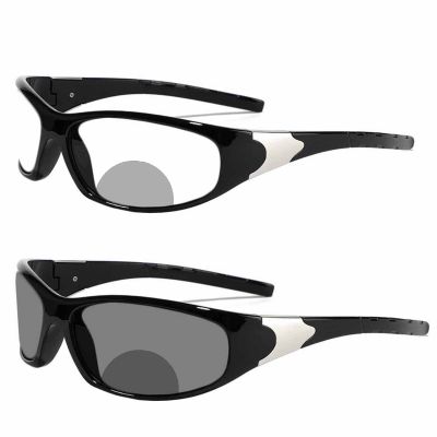 Outdoor Sports Reading Glasses Transition Photochromic Bifocal Reader for Men women Readers Sunglasses (black, 2, multiplier_x)