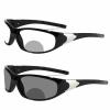 Outdoor Sports Reading Glasses Transition Photochromic Bifocal Reader for Men women Readers Sunglasses (black, 2, multiplier_x) view 1