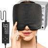 sticro Form Fitting Heated Headache Cap, 3 Temp Settings Steam Migraine Hat Heated Eye Mask for Dry Eyes, Sinus Pressure Relief, Tension Headache (Large) view 1