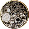 5 Month AA Medallion Ying Yang Black White Color Serenity Prayer Ship view 1