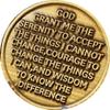 5 Month AA Medallion Ying Yang Black White Color Serenity Prayer Ship view 2