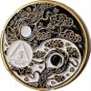 5 Month AA Medallion Ying Yang Black White Color Serenity Prayer Ship view 4