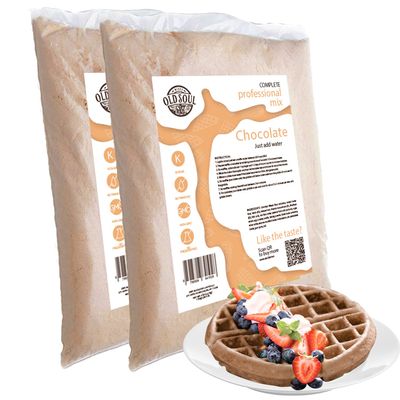 ALDKitchen Belgian Waffle Mix | Soy free | Nut free | Dough Mix for Egg Waffles (Chocolate, 10 Pound (Pack of 1))