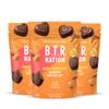 B.T.R. Nation - Dark Chocolate Almond Butter Cups - Superfood Candy Date Sweetened 0g Refined Sugar Vegan Dairy Soy Free - 3 Pack view 1