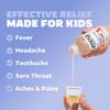 Genexa Children's Clean Acetaminophen | Pediatrician Preferred Ingredients | Pain & Fever Reducer for Kids | Dye Free, 0% Artificial Additives | Ages 2-11, Delicious Organic Cherry Liquid, 4 fl oz view 4