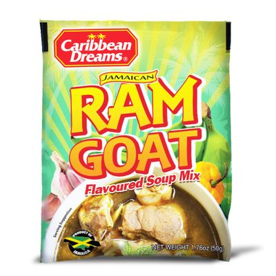 Caribbean Dreams Jamaican Ram Goat Soup Mix, 50g (Pack of 10)