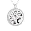 BIAIHQIE Free Pads&Chain Tree Life Perfume Locket for Women Stainless Steel Essential Oil Diffuser Necklace view 1