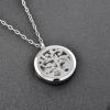 BIAIHQIE Free Pads&Chain Tree Life Perfume Locket for Women Stainless Steel Essential Oil Diffuser Necklace view 2