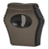 Lotus Viper Cigar Cutter with Single V-Cut Blade, All Metal Housing, Spring Loaded Locking Mechanism, Free Standing Design (Gunmetal & Rubberized Black) view 1