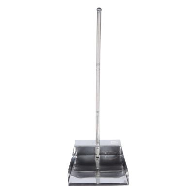 BESTonZON Stainless Steel Dustpan, 30inch Heavy Duty Dustpan with Long Handle, Metal Upright Heavy Duty for Kitchen and Home, Shop, Lobby and Office