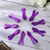 50 Pcs Funeral Ribbons Memorial Ribbon Funeral Pins Classic Memorial Service Respect Meditation Personalized Ribbon Bow with Safety Pins for Mourning Remembrance Day Funeral Event (Dark Purple) view 4
