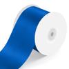 3" Wide x 25 Yards Single Face Polyester Satin Ribbon, Satin Ribbon for Crafts, Gift, Hair Bows, Wedding Party Decoration, Bow Making & Other Projects (Royal Blue) view 1