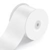3" Wide x 25 Yards Single Face Polyester Satin Ribbon, Satin Ribbon for Crafts, Gift, Hair Bows, Wedding Party Decoration, Bow Making & Other Projects (White) view 1