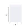 WEPOLY - 3" x 5" (100 Count) Clear Small Cellophane Bags - Self Sealing Cello Plastic Poly Bags- for Photo, Jewely, Bakey, Treats, Candies view 2
