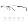 laureles Photochromic Bifocal Reading Glasses Men Business 2023 Fashion Metal Half Frame Reader (BLACK, 2.5, multiplier_x) view 4