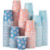 SIUQ [600 Pack 5 oz Paper Cups, Disposable Bathroom Cups, Small Mouthwash Cups, Hot/Cold Beverage Drinking Mini Cup for Party, Picnic, BBQ, Travel (Daisy) view 1