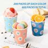 SIUQ [600 Pack 5 oz Paper Cups, Disposable Bathroom Cups, Small Mouthwash Cups, Hot/Cold Beverage Drinking Mini Cup for Party, Picnic, BBQ, Travel (Daisy) view 4
