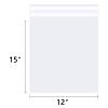 WEPOLY - 12" x 15" (200 Count) Clear Cellophane Bags - Self Sealing Cello Plastic Poly Bags- for Clothing, T-Shirts, Pants view 2