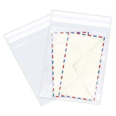 WEPOLY - 8" x 10" (1000 Count) Clear Cellophane Bags - Self Sealing Cello Plastic Poly Bags- for Art Prints, Card, Envelopes
