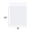 WEPOLY - 8" x 10" (1000 Count) Clear Cellophane Bags - Self Sealing Cello Plastic Poly Bags- for Art Prints, Card, Envelopes view 2