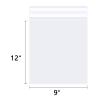 WEPOLY - 9" x 12" (100 Count) Clear Cellophane Bags - Self Sealing Cello Plastic Poly Bags- for A4, Lette Sized Documents, Maketing Mateials, Clothing view 2