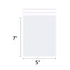 WEPOLY - 5" x 7" (100 Count) Clear Cellophane Bags - Self Sealing Cello Plastic Poly Bags- for A2 A4 A6 Cads & Envelopes, Bakey, Cookies, Candies view 2