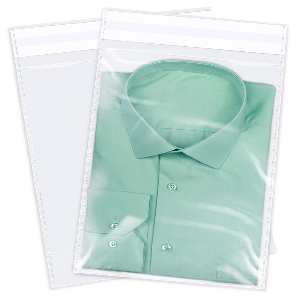 WEPOLY - 10" x 13" (200 Count) Clear Cellophane Bags - Self Sealing Cello Plastic Poly Bags- for Art Prints, Photos, Documents, Clothing, T-Shirt