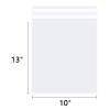 WEPOLY - 10" x 13" (200 Count) Clear Cellophane Bags - Self Sealing Cello Plastic Poly Bags- for Art Prints, Photos, Documents, Clothing, T-Shirt view 2