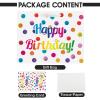 13" Large Happy Birthday Gift Bag with Card and Tissue Papers for Kids with Handles (Dots) view 4