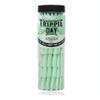 Trippie Day Green King Size Pre rolled cones | 100 Pack | Vegan & Non GMO | No chemical colors used | Slow burning (Green 100 Pack, King Size) view 1
