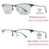 laureles 2023 Vintage Photochromic Bifocal Reading Glasses Men Business Fashion Metal Half Frame Reader (Blue, 2.25, multiplier_x) view 2