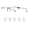 laureles 2023 Vintage Photochromic Bifocal Reading Glasses Men Business Fashion Metal Half Frame Reader (Blue, 2.25, multiplier_x) view 4