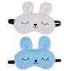 Beavorty 2pcs Plush Eye Mask Fuzzy Blindfolds for Travel Napping and Relaxation Soft Comfortable Eye Shades for Improved Sleep Quality view 1