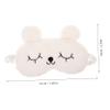 Beavorty 2pcs Plush Eye Mask Fuzzy Blindfolds for Travel Napping and Relaxation Soft Comfortable Eye Shades for Improved Sleep Quality view 2