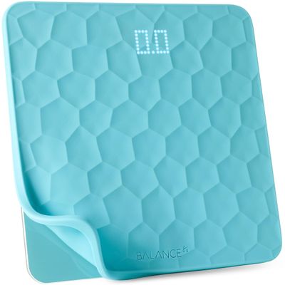 Greater Goods Colorful Designer Bathroom Scale: Non-Slip Silicone Cover, Hidden LED Display, Spot-On Precision, 400 lb Capacity