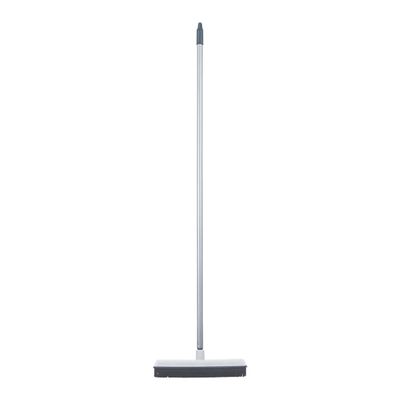 Rubber Bristle Broom for Hardwood Floors, Tiles, Carpets, Wood, and Vinyl Salon Broom, Rubber Squeegee Broom, Rug Broom, Rubber Rake for Human Hair, Pet Hair, Fur, Lint, Liquid, Grey, by Superio