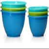 Stephanie Imports Made in USA 6-Piece Set of Prep & Store Plastic Bowls with Clear Lids (BPA-Free and Dishwasher Safe) - Blue, Teal and Green view 2
